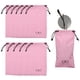thumbnail image 1 of 12 Piezas Funda de Lino para Gafas 7" x 3.5" Funda para Gafas de Sol Portátil con Cordón para Teléfono Móvil (Rosa), 1 of 7