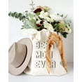 thumbnail image 5 of Modern Best Mom Ever Cotton Canvas Tote Bag, 5 of 5