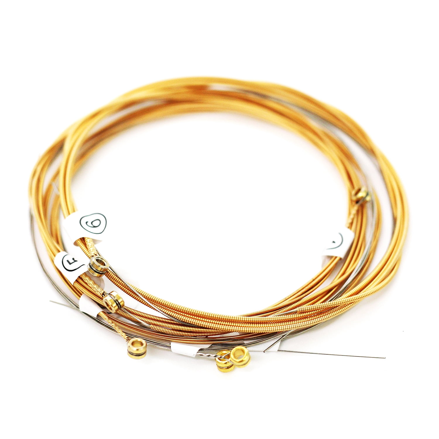 Ziko Acoustic Guitar Strings 10-48 Hex High-Carbon Steel and 90/10 Phosphor Bronze  9 Pack Set