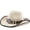 Beige, variant on Classic Ethnic Western Cowboy Fedora Hat Wide Brim Jazz Cap For Cow Boy Hat