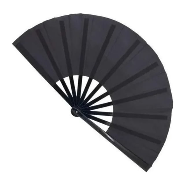 Abanico Grande Pericón El Que Truena Al Abrir Muchos Colores Negro
