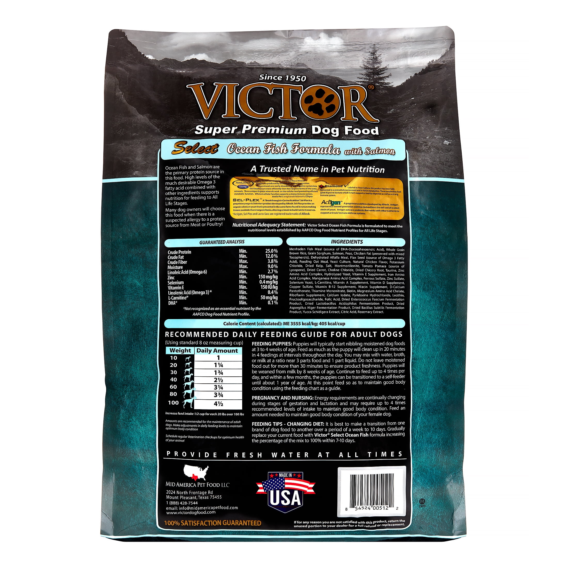 Victor ocean fish formula with alaskan salmon dry dog food 2025
