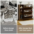 thumbnail image 6 of Shoe Storage Cabinet with 3 Flip Drawers and Shelves, Narrow Shoe Organizer for Entryway Hallway, 6 of 6