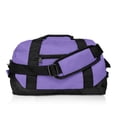 thumbnail image 2 of DALIX 14" Small Duffel Bag Gym Duffle Two Tone in Purple with Shoulder Strap, 2 of 6