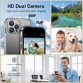 thumbnail image 2 of Mini Phone 2G+16GB Smartphone 3.0 Inch Android 8.1 3000mAh Small Mobile Phone Student Pocket Cell Phone Dual SIM GPS Face ID(Purple), 2 of 7