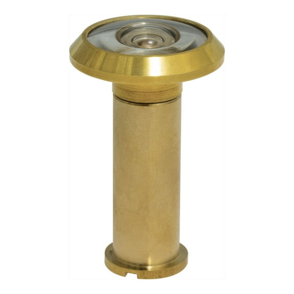 ABH Solid Brass 200 Degree Peephole Door Viewer with Acrylic Lenses in Bright Brass Finish
