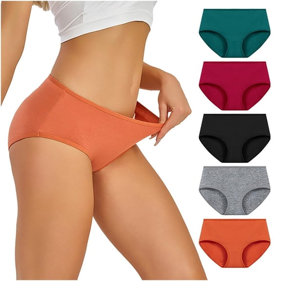 Bxsruta Women's Plus Size Seamless Menstrual Period Underwear with Adjustable Waist for Everyday Comfort