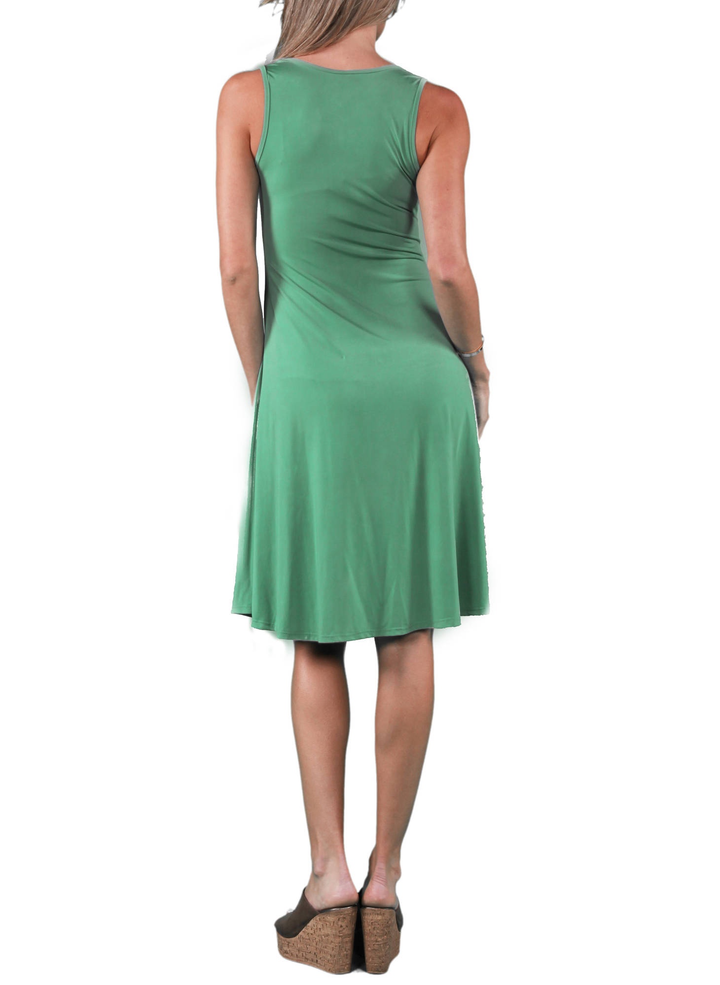 Women's Sleeveless Tank Knee-Length Dress