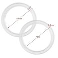 thumbnail image 4 of 20pcs Replacement Silicone Seals Replacement Rubber Jar Seals Airtight Silicone Gasket Sealing Rings, 4 of 5