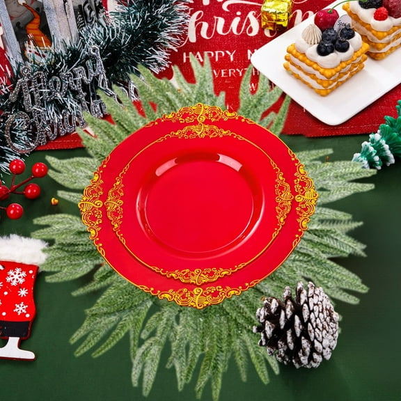 Taicans Norfolk Pine Christmas Placemats - Reversible Holiday Tableware Set (42cm/16.54in),Washable & Festive Tree Design for Xmas Dinner Decorations,1Pcs