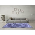 thumbnail image 3 of Ahgly Company Machine Washable Indoor Rectangle Persian Blue Traditional Area Rugs, 3' x 5', 3 of 4