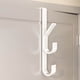 thumbnail image 1 of Gancho vertical para puerta de barra sin puñetazos | Organizador colgante para ropa, bolsos de cuero, joyería, accesorios | Instalación sin taladro | Tira para ahorrar espacio | Metal de alta, 1 of 6