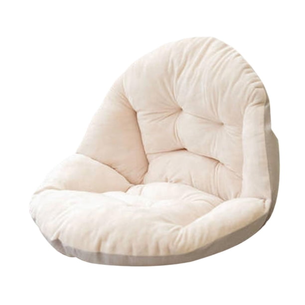 Cojín para hamaca mecedora con respaldo, 45x45 cm. Cojín para asiento de cesta colgante. Beige