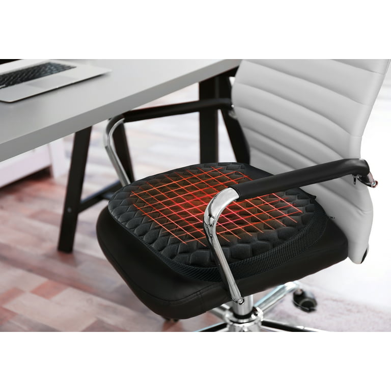 TISHIJIE Heated Seat Cushion with Intelligence Temperature Controller,  Heated Seat Cover for Office Chair and Home