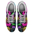 thumbnail image 2 of Neon Splatters With Paint Shoes for Men Women Running Sneakers Breathable Casual Sport Tennis Shoes White Size 5, 2 of 5