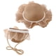 thumbnail image 1 of Conjunto de sombrero de paja y bolso de paja con encaje de perlas para niños de 52 a 54 cm de circunferencia, lindo sombrero para el sol para salidas de verano, color caqui, 1 of 6