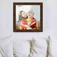 thumbnail image 2 of 8x8 Walnut Brown Veneer Real Wood Picture Frame Width 1.25 inches | Interior Frame Depth 0.5 inches, 2 of 8
