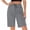 Gray, variant on Hurxie Bermuda Shorts for Women Trendy High Waist Knee Length Chino Long Shorts Drawstring Summer Casual Short 9" Gray,M
