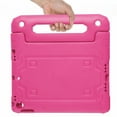 thumbnail image 3 of ELEHOLD for iPad 6th 5th Generation Pro 9.7 Inch Rugged Full Body Case,Kids Friendly EVA Foam Cover with Built-in Screen Protector Kickstand Function Handle Grip Shockproof Protective Case,Rose, 3 of 9