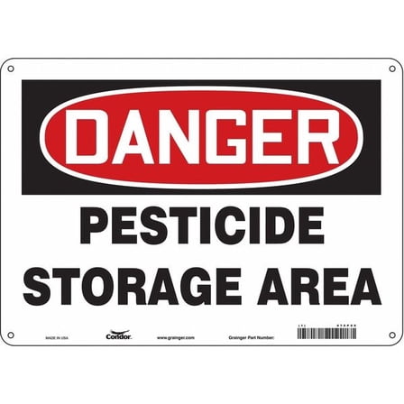 Condor Safety Sign,10 inx14 in,Aluminum 470P09