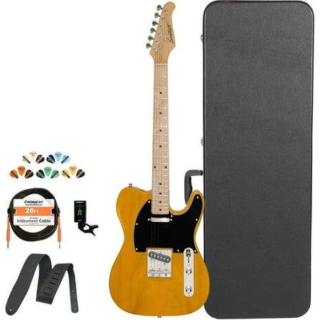 Sawtooth Classic ET 50 Ash Body Electric Guitar Kit with ChromaCast Hard Case &