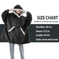thumbnail image 5 of Oversized Fleece Hoodie Blanket Warm Soft Wearable Sherpa Hooded Sweatshirt US, 5 of 19