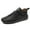 Black, variant on Ladies Dressy Mules Low Heel Comfortable for Brunch & Outings Hand Casual Walking Shoes Flexible Soft Sole Comfortable Flat On Loafers For Everyday Wear Lightweight Breathable Design
