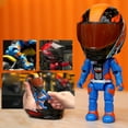 thumbnail image 7 of Alloy Motorcycle Driver Transformable Toy Car Model Educational Learning For Kids And Up Indoor Outdoor Play, 7 of 7