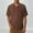Brown, variant on WIZUTIZ Mens Short Sleeve Button Down Shirt Casual Summer Beach Untucked Vacation Textured Shirts with Pocket