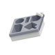 thumbnail image 5 of Bandeja portavasos para sofá, caja de almacenamiento, portátil, impermeable, para TV Gris, 5 of 9