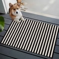 thumbnail image 3 of 2x3 Ft Entryway Area Rug, Black Striped Kitchen Rug Runner Washable Floor Mat, Modern Simple Farmhouse Beige Vintage Non Slip Indoor Door Mat Throw Carpet for Bathroom Living Room Bedroom, 3 of 8