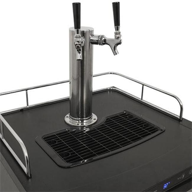 Edgestar Kc3000twin 24" Wide Freestanding Double Tap Kegerator - Stainless Steel