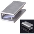 thumbnail image 5 of Paquete de 2 abrazaderas para puerta de ducha de vidrio, abrazaderas de acero inoxidable con bisagra fija para montaje en pared de 8 a 12 mm, 5 of 5