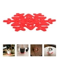 thumbnail image 3 of EeaseCA 1 Set 16 Pcs Christmas Coasters Round Felt Nonslip Heat Insulation Cup Mats, 3 of 7