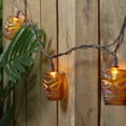 thumbnail image 2 of 10-Count Brown Tiki Mask Patio String Lights - 7.25 ft Brown Wire, 2 of 4