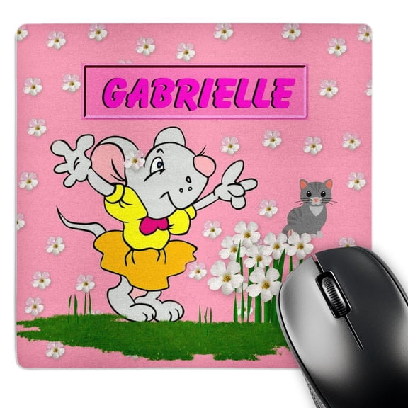 3dRose, Gabrielle - Decorative Name Specific Childrens Art, MousePad