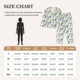 thumbnail image 4 of Pofeuu Poodle Dog Print Womens Pajamas Set Long Sleeve Sleepwear Button Down Nightwear Soft Pj Lounge Sets Button Down Pajamas Women-Medium, 4 of 7