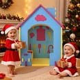 thumbnail image 4 of COCLUB Playhouse Indoor EVA Foam with Kitchen Playset Playroom Toys, Indoor Playground for Boys and Girls, Red, Red, 4 of 8