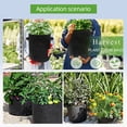 thumbnail image 3 of Tomshoo Bolsa de cultivo, maceteros de tela 5 mango no de tejido con tejido portátil respirable y mango de patatas respirable y plantadores de tejido tejido con, 3 of 8