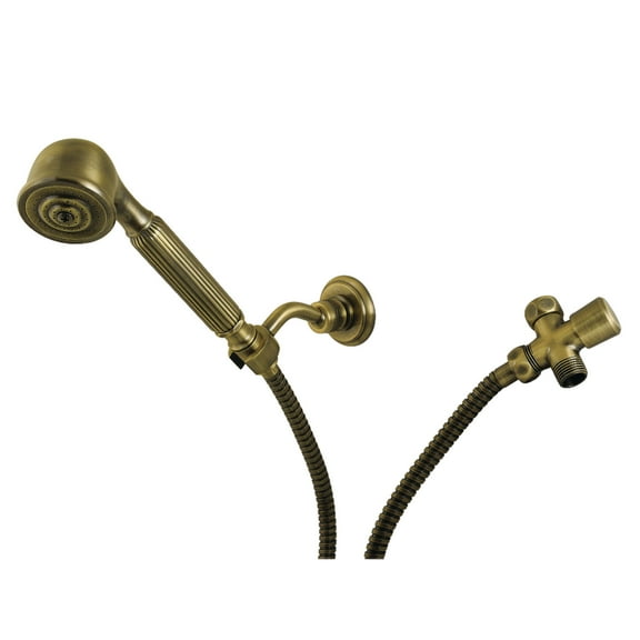 Kingston Brass KX1033BD Restoration Hand Shower Kit, Antique Brass