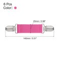 thumbnail image 2 of Uxcell Dress Clips, 6 Pack Sweater Shawl Cardigan Scarf Clip(Rose Red), 2 of 6
