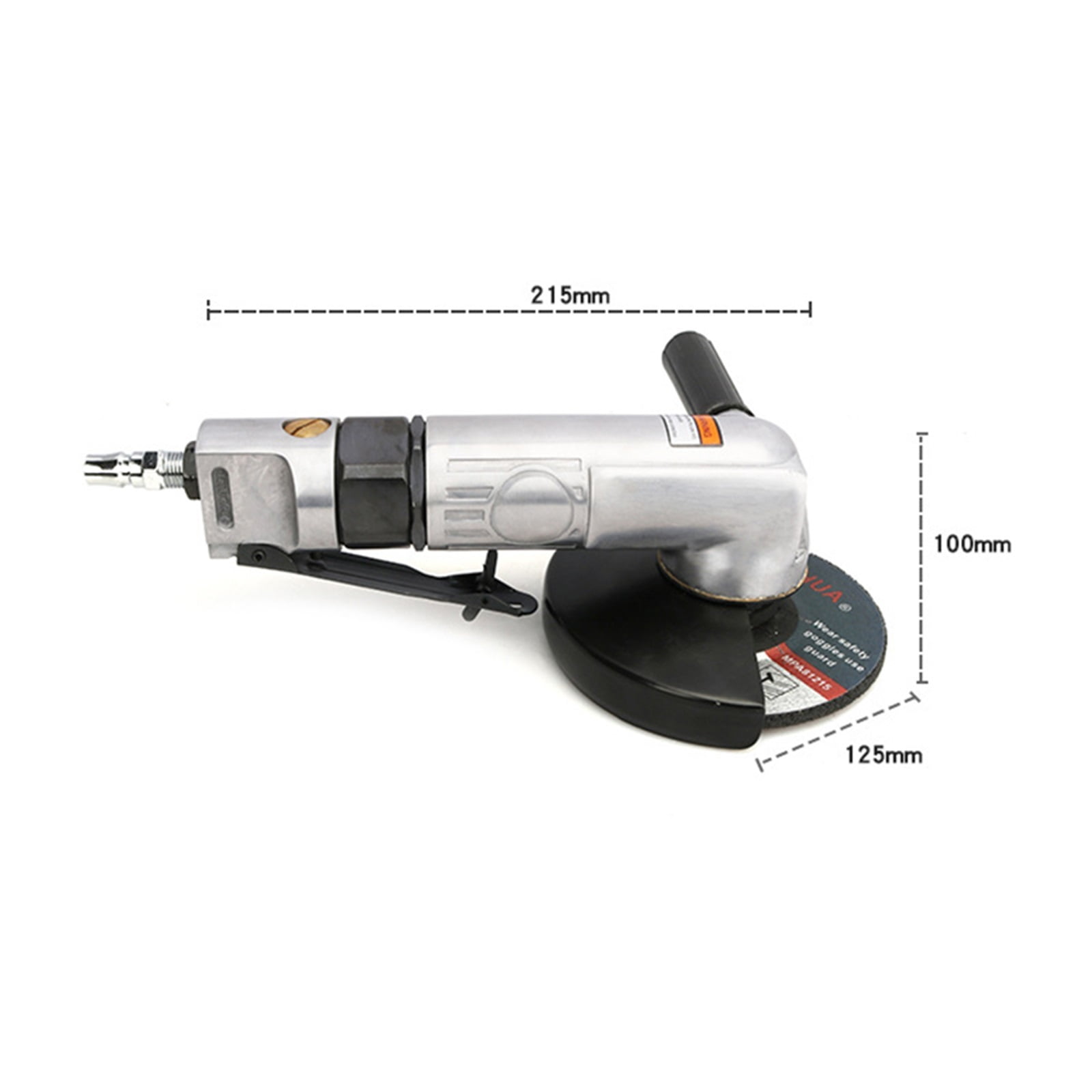 5 Inch Pneumatic Angle Grinder Polishing Machine Grinding Machine 125 Industrial Grade Pneumatic Grinding And Cutting Machine ,Security - KNOB SWITCH_TYPE