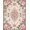 Pink Green, Pattern 7, variant on Design&I 8'x10' Washable Area Rug Pink Scrolling Vintage Botanical Border Decorative Shack Large for King Size Bedroom, Under Bed, Sleek Flatweave Pet Friendly
