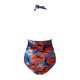thumbnail image 3 of Gibobby Trajes de Baño Mujer Completo Trajes de baño de entrenamiento para mujeres Trajes de de barriga Fruncido Empuje Bikini atlético Traje de baño Tra(Rojo,XL), 3 of 5