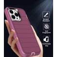 thumbnail image 6 of I-HONVA For iPhone 14 Pro Max Case,3-Layer Military Grade Drop Protection Anti-Slip Bumper Rugged Shockproof Dustproof Protection 6.7 inch Phone Case,Red Pink, 6 of 8