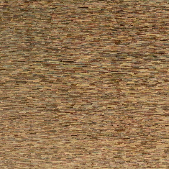 Ahgly Company Machine Washable Indoor Square Abstract Saddle Brown Area Rugs, 4' Square