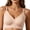 Pink, variant on Women’s Scallop Trim Seamless Wireless Bra, High Support Soft Padded Everyday Comfort Bra Pink XL
