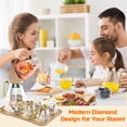 thumbnail image 2 of Juego de jarras de cristal DUJUST, elegante diseño de diamante, 2 litros, con tazas, 2 of 6