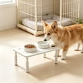 thumbnail image 5 of 3-Level Height-Adjustable Pet Feeder Stand, Elevated Feeding Station for Cats and Small to Medium Dogs, 5 of 6