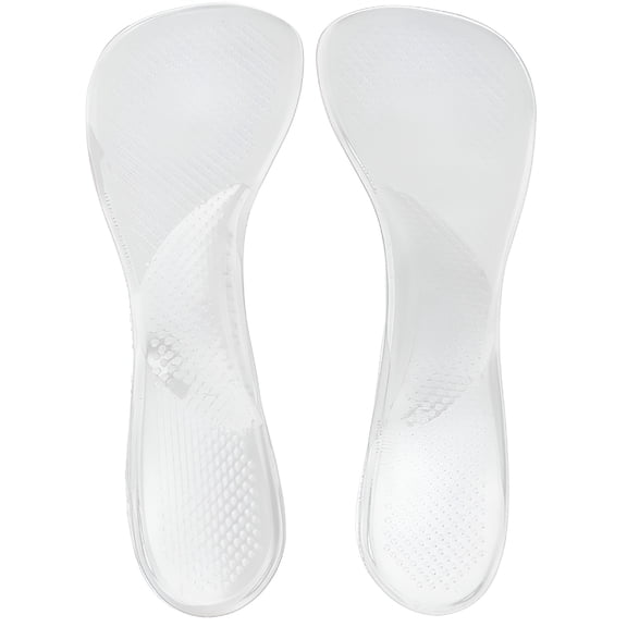 TELOLY Gel Shoe Pad Shoe Filler High Heel Cushion Inserts Women Insoles Arch Support Silicone Shoe Inserts for Women 0.48"X2.36"X0.16"